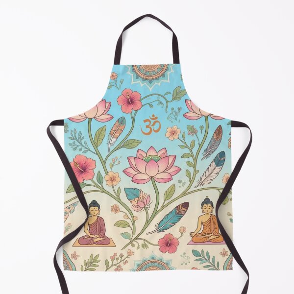 Item preview, Colorfull boho yoga pattern designed and sold by Tisunigo.