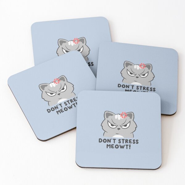 Item preview, dont stress me out angry cat designed and sold by kaybowzie.