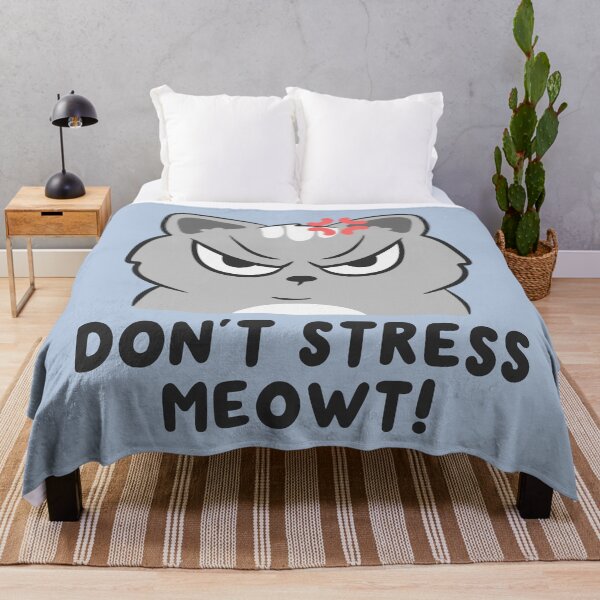Item preview, dont stress me out angry cat designed and sold by kaybowzie.