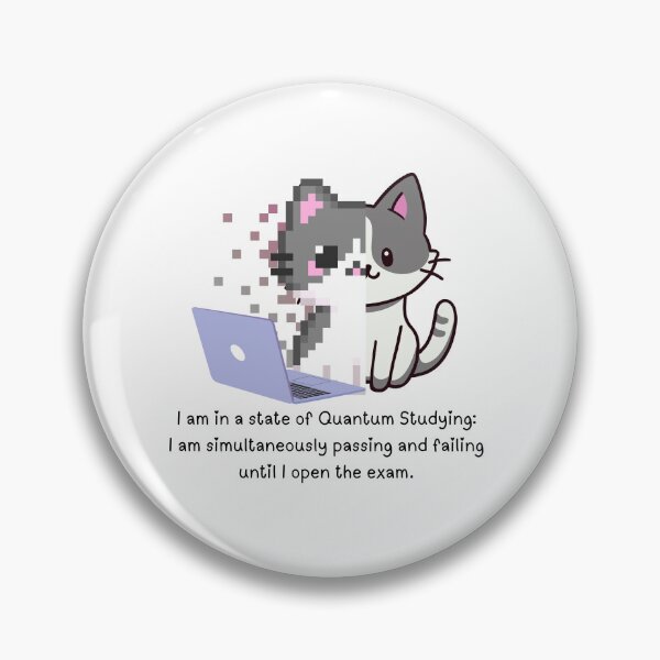 Item preview, Quantum studying Passing failing exam cat designed and sold by Lynxaria.