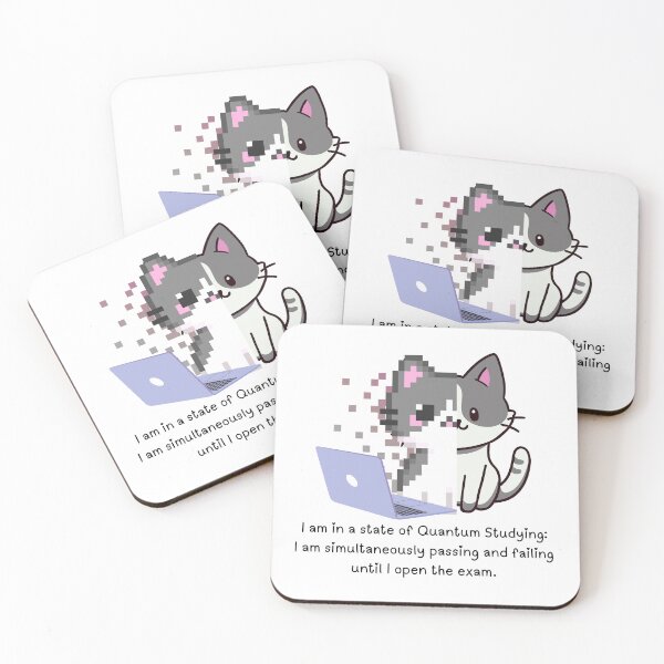 Item preview, Quantum studying Passing failing exam cat designed and sold by Lynxaria.