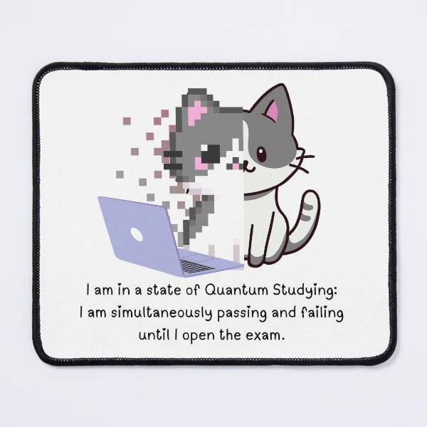 Item preview, Quantum studying Passing failing exam cat designed and sold by Lynxaria.