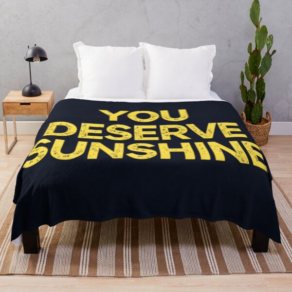 Item preview, You Deserve Sunshine Yellow Typography Art designed and sold by EchoPrint Co..