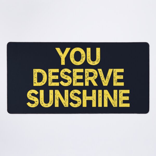 Item preview, You Deserve Sunshine Yellow Typography Art designed and sold by EchoPrint Co..