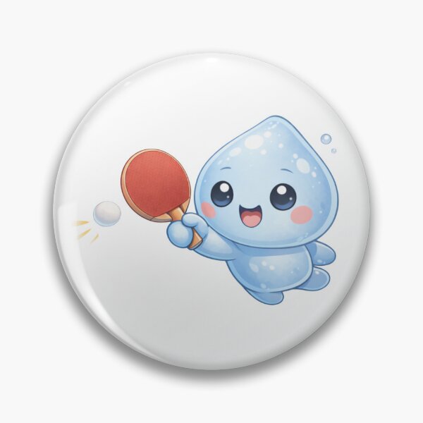 Item preview, Cute Water Drop Playing Table Tennis designed and sold by Moonya26.