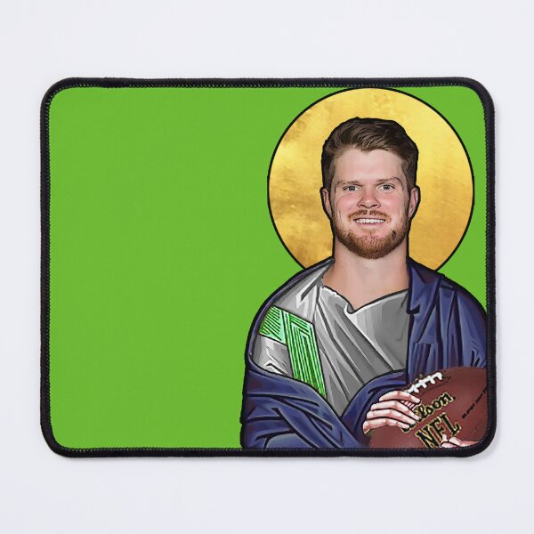 Item preview, Saint Sam Darnold of the Seattle Seahawks designed and sold by Pop Culture Bling.