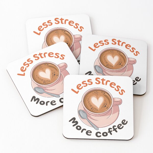 Item preview, Less Stress More Coffee designed and sold by KD Merch.