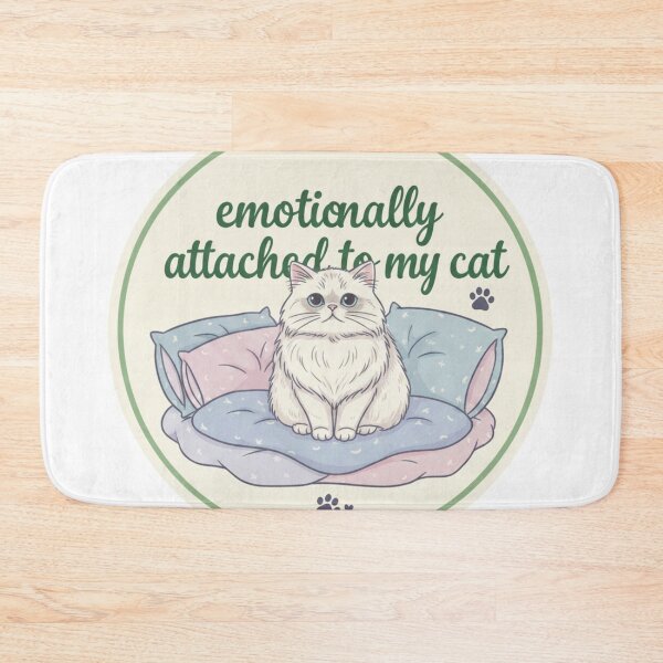 Item preview, emotionally attached to my cat  designed and sold by YasminAnday.