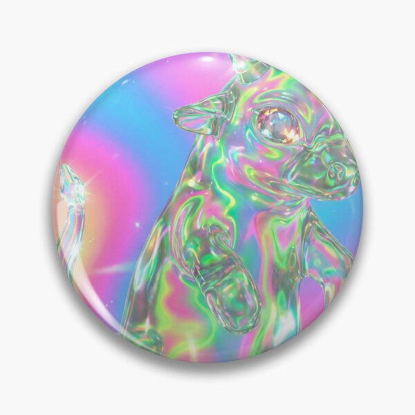 Item preview, Vibrant Holographic Bull Creature designed and sold by maboroshilab.