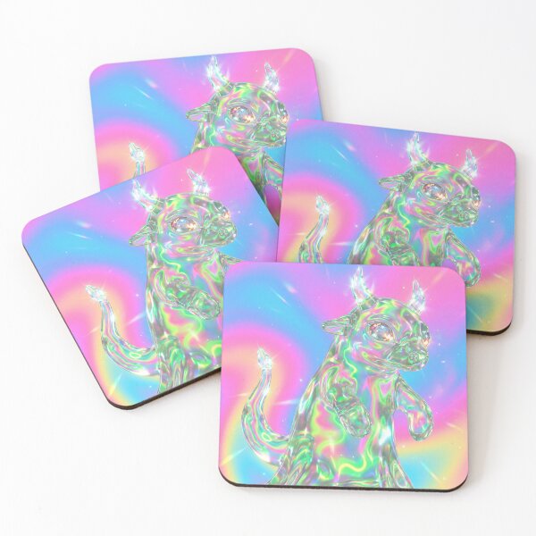 Item preview, Vibrant Holographic Bull Creature designed and sold by maboroshilab.