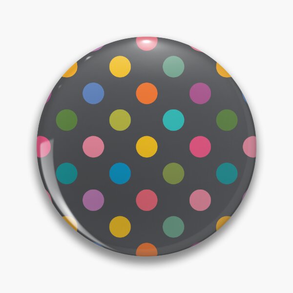 Item preview, Colorful Polka Dots on Dark Gray designed and sold by DuckyRubin.