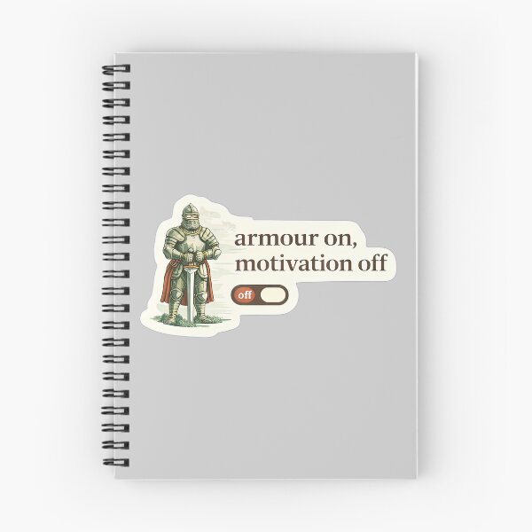 Item preview, Armour On Motivation Off Gamer Meme designed and sold by Retr0Tshirts.