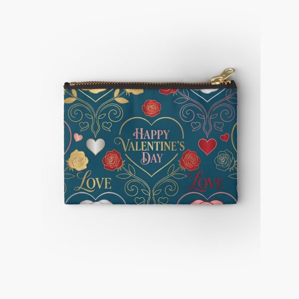 Item preview, Ornate Teal and Gold Valentine Floral Pattern designed and sold by DGtaLrtcom.