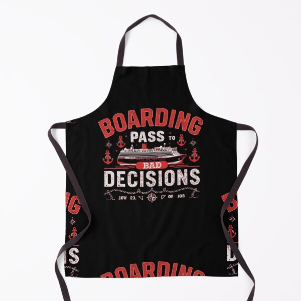 Item preview, Boarding Pass to Bad Decisions | Funny Cruise & Travel Party Design | nauTeetude designed and sold by nauTeetude.