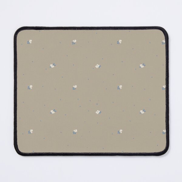 Item preview, Country Retro Floral Foliage Blender-Cream & Midtone Blue on Taupe designed and sold by Lynne Adams.