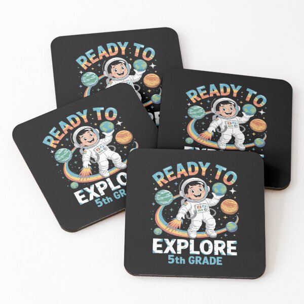 Item preview, First day Kids Welcome back to School Astronaut 5th grade designed and sold by joyouartArt.