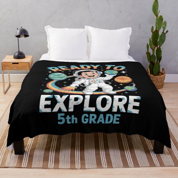 Item preview, First day Kids Welcome back to School Astronaut 5th grade designed and sold by joyouartArt.