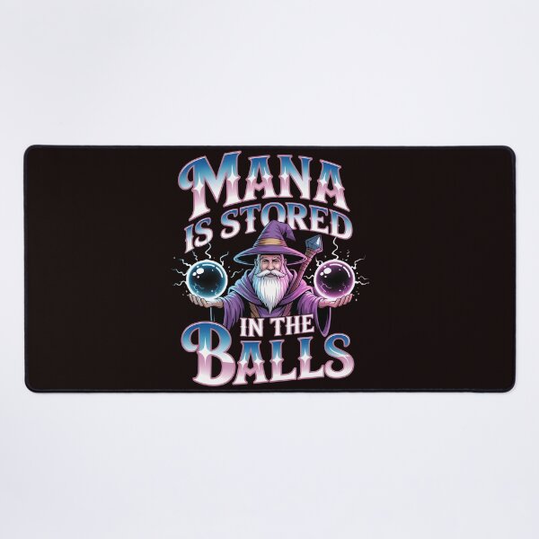 Item preview, Mana Is Stored in the Balls – RPG Humor Funny Wizard Design designed and sold by Redgiant87x.
