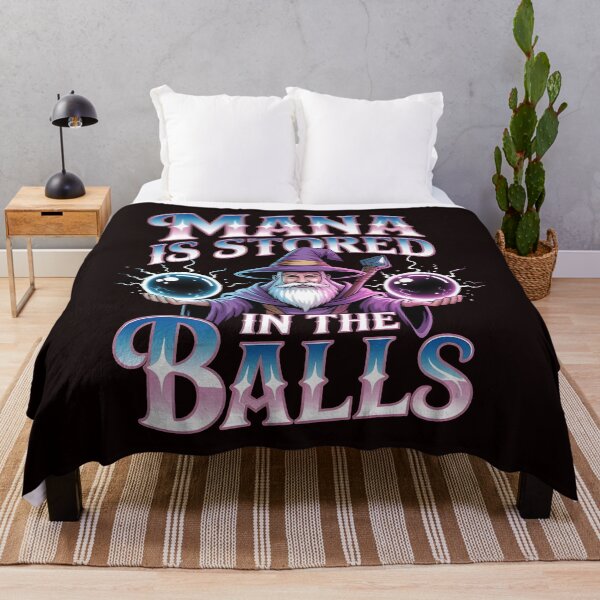 Item preview, Mana Is Stored in the Balls – RPG Humor Funny Wizard Design designed and sold by Redgiant87x.