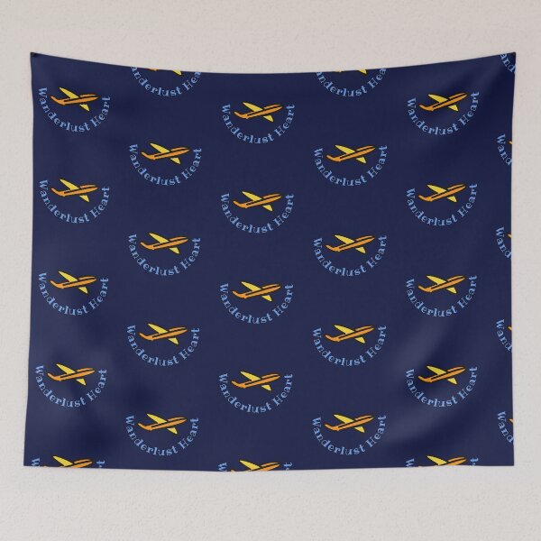 Item preview, Wanderlust Heart Adventure Airplane Travel designed and sold by Made by JANA.