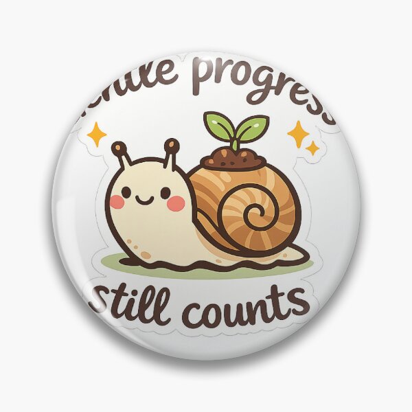 Item preview, Gentle Progress Motivational Snail designed and sold by amazsticker.