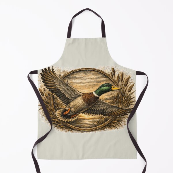 Item preview, Vintage Mallard Duck Flying – Rustic Waterfowl Hunting Art designed and sold by Boot Culture.