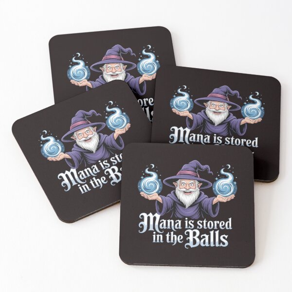 Item preview, Mana Is Stored in the Balls – Wizard Magic RPG Humor designed and sold by Redgiant87x.