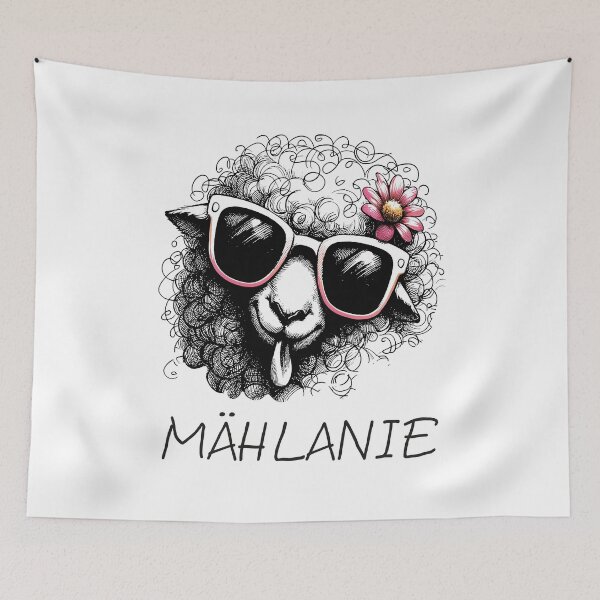 Item preview, Mählanie Cheeky Sheep Wordplay Illustration designed and sold by CreareAT.