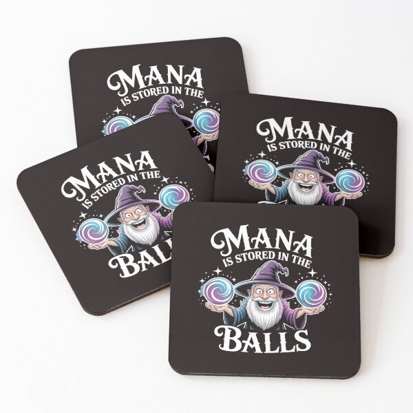 Item preview, Mana Is Stored in the Balls – Funny Wizard Fantasy Meme Design designed and sold by Redgiant87x.