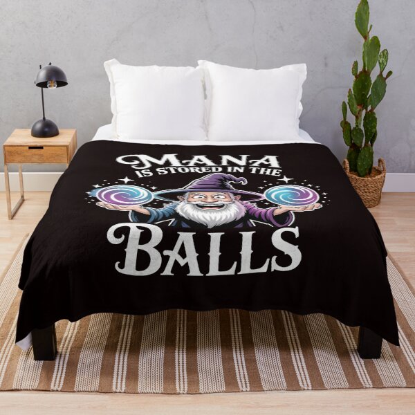 Item preview, Mana Is Stored in the Balls – Funny Wizard Fantasy Meme Design designed and sold by Redgiant87x.