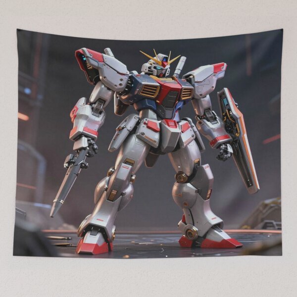 Item preview, Futuristic Mecha Warrior – Power, Detail & Sci‑Fi Art Vibes designed and sold by FotoworldEdel.