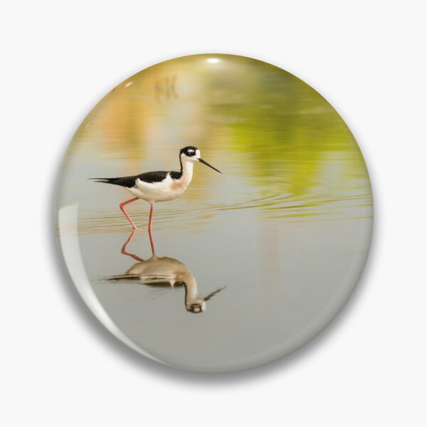 Item preview, Black-necked Stilt Reflection on The Wetlands designed and sold by Debra Martz.