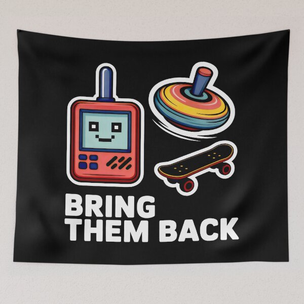 Item preview, Nostalgia Bring Them Back Toys Childhood designed and sold by SplashTastic.