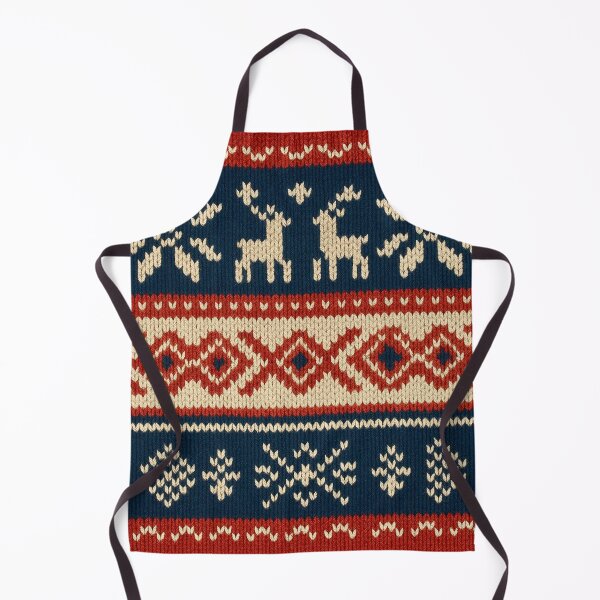 Item preview, Classic Nordic Knit - Reindeer & Snowflakes designed and sold by Myra365Art.