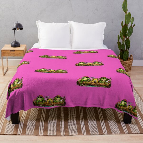Item preview, Three frogs on a friendly log designed and sold by FroggyOnly.