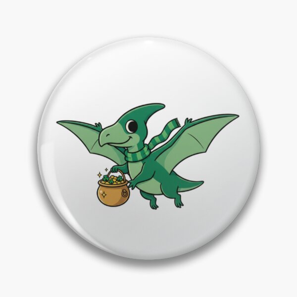 Item preview, Pterodactylus flying with a pot of gold designed and sold by JonysCreativeDesigns.