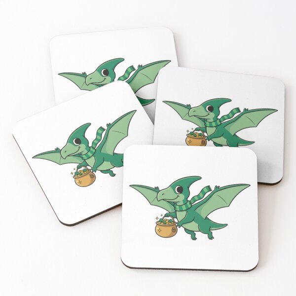 Item preview, Pterodactylus flying with a pot of gold designed and sold by JonysCreativeDesigns.