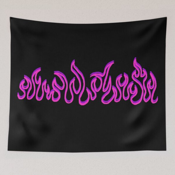 Item preview, Girly Fire Flames Blaze Outline designed and sold by CDPrintsDesigns.