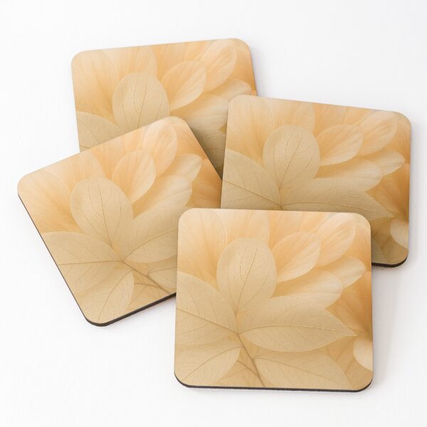 Item preview, Veiled Botanica – Beige Petal Leaf Macro Texture designed and sold by EmeraldeaArt.