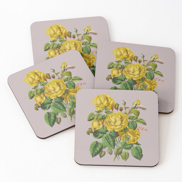 Item preview, Antique Vintage Beautiful Yellow Roses Botanical Illustration  designed and sold by Rockyctees.
