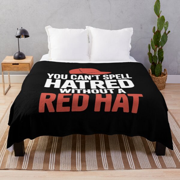 Item preview, You Can't Spell Hatred Without A Red Hat - This design is for people who appreciate bold political satire, clever wordplay, and expressive social commentary. designed and sold by ZyziowskyArt.