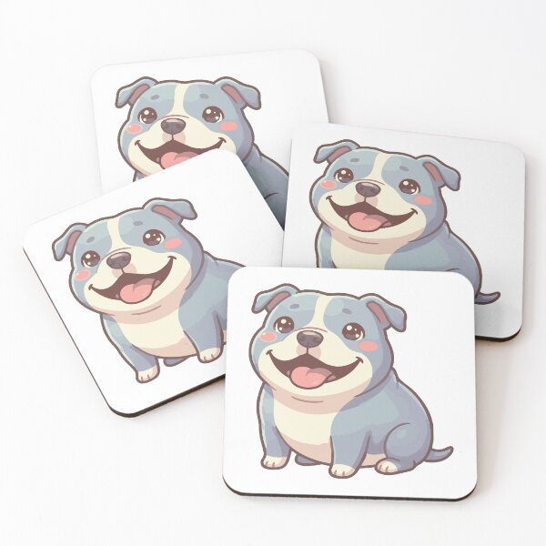 Item preview, Official Velvet Hippo Cute Gray Pitbull Art designed and sold by Petzzz.