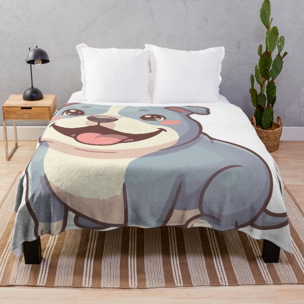 Item preview, Official Velvet Hippo Cute Gray Pitbull Art designed and sold by Petzzz.