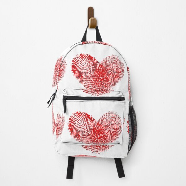 Item preview, Fingerprint Heart Saint Valentine's Day - Unique Red Love Print Art Print designed and sold by DesignArtist.ia.