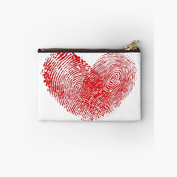 Item preview, Fingerprint Heart Saint Valentine's Day - Unique Red Love Print Art Print designed and sold by DesignArtist.ia.