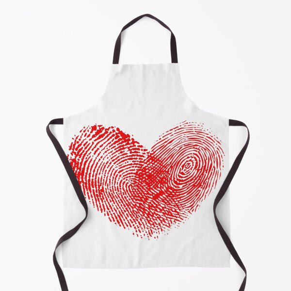 Item preview, Fingerprint Heart Saint Valentine's Day - Unique Red Love Print Art Print designed and sold by DesignArtist.ia.
