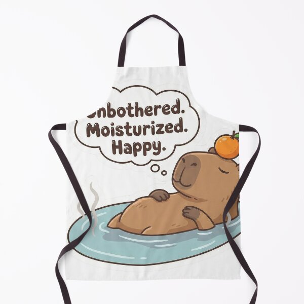 Item preview, Unbothered, Moisturized, Happy – Cute Relaxing Bear Sticker designed and sold by Newluck01.