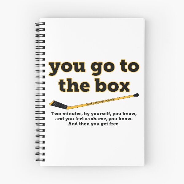 Item preview, You go to the box. You feel shame. In Pittsburgh Penguin colors. designed and sold by Hattrixz.