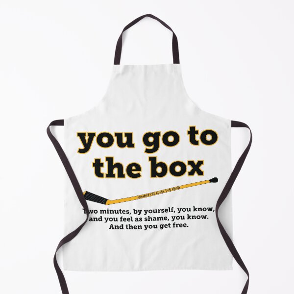 Item preview, You go to the box. You feel shame. In Pittsburgh Penguin colors. designed and sold by Hattrixz.