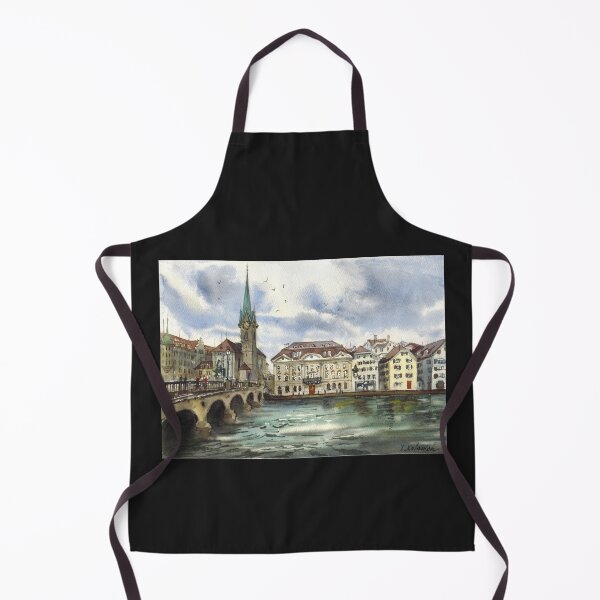 Item preview, Zurich cityscape with bridge. Switzerland designed and sold by Colibri77.